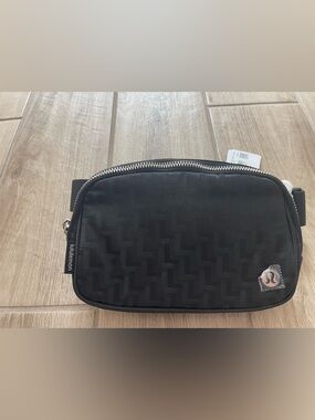 NWT Lululemon Everywhere Belt Bag L Monogram Jacquard Black 1L